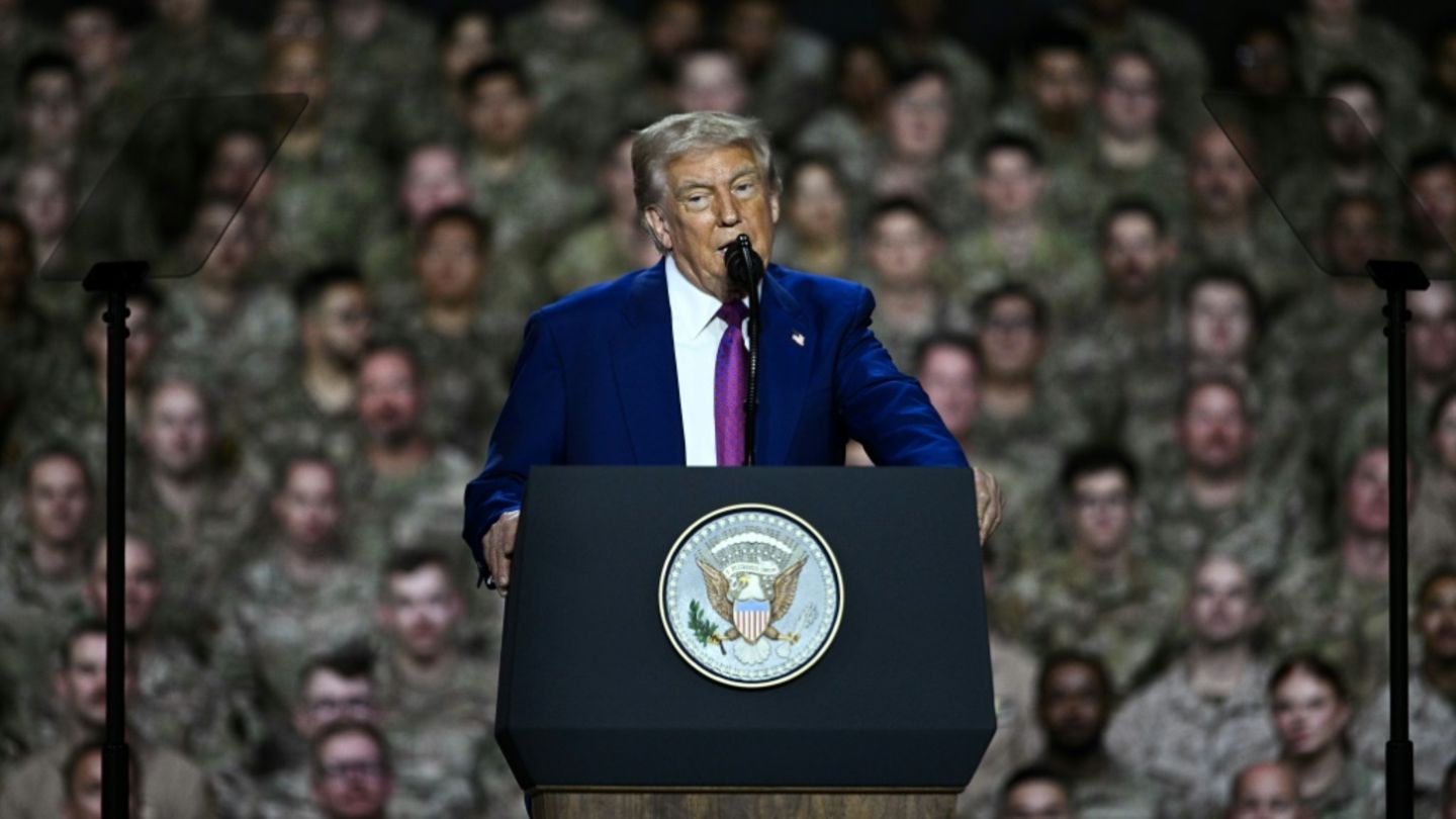 US-Präsident Trump am Luftwaffenstützpunkt al-Udeid
