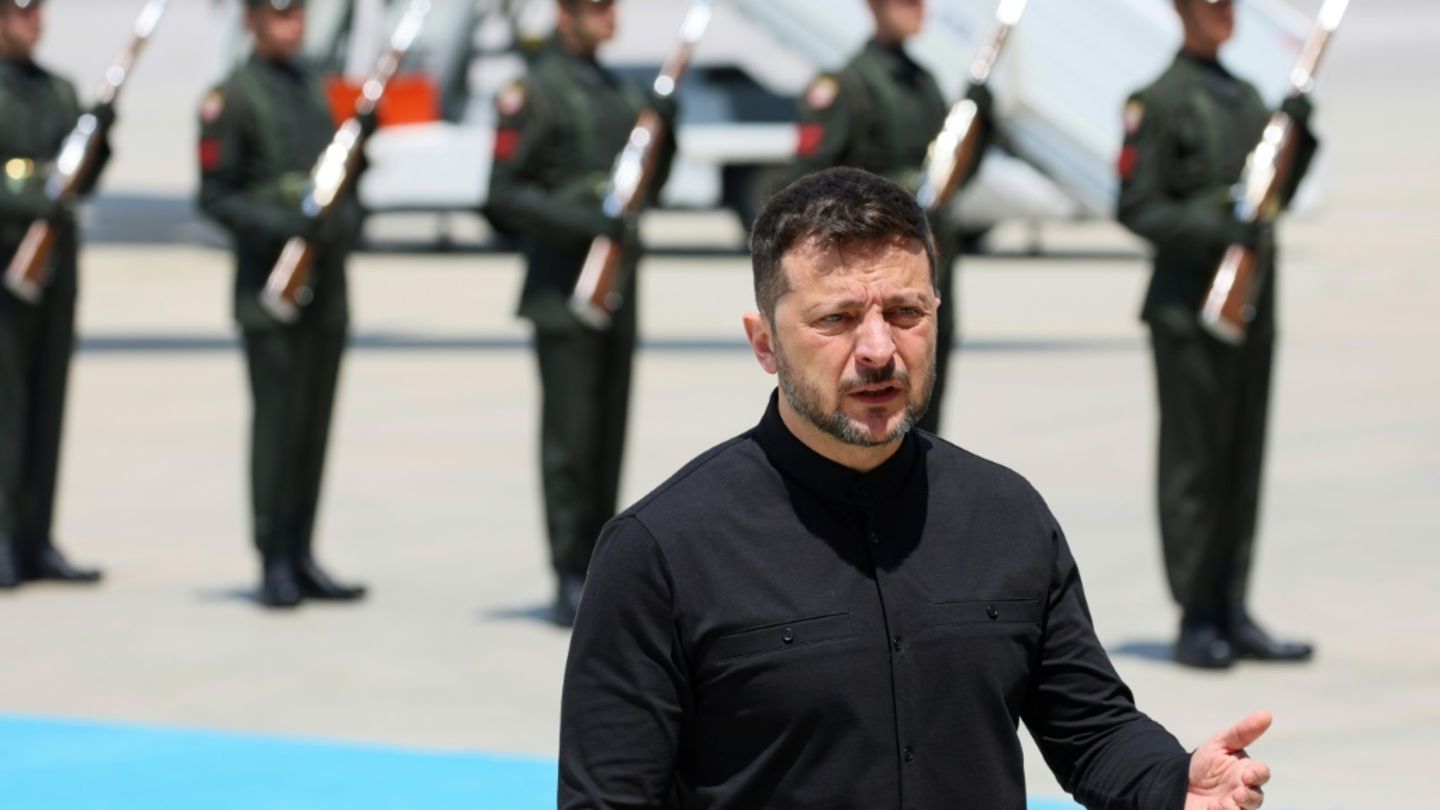 Selenskyj nach seiner Ankunft in Ankara