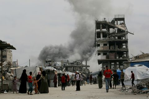 Dschabalia im nördlichen Gazastreifen nach israelischem Luftangriff