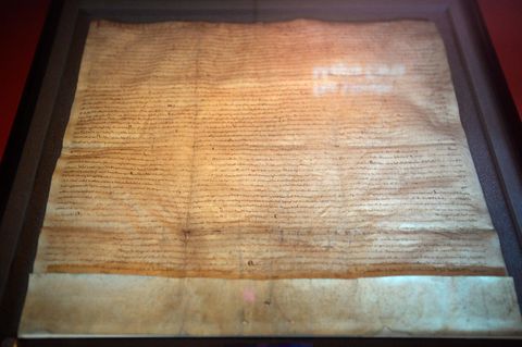 Eine Kopie der Magna Carta – hier in der British Library in London