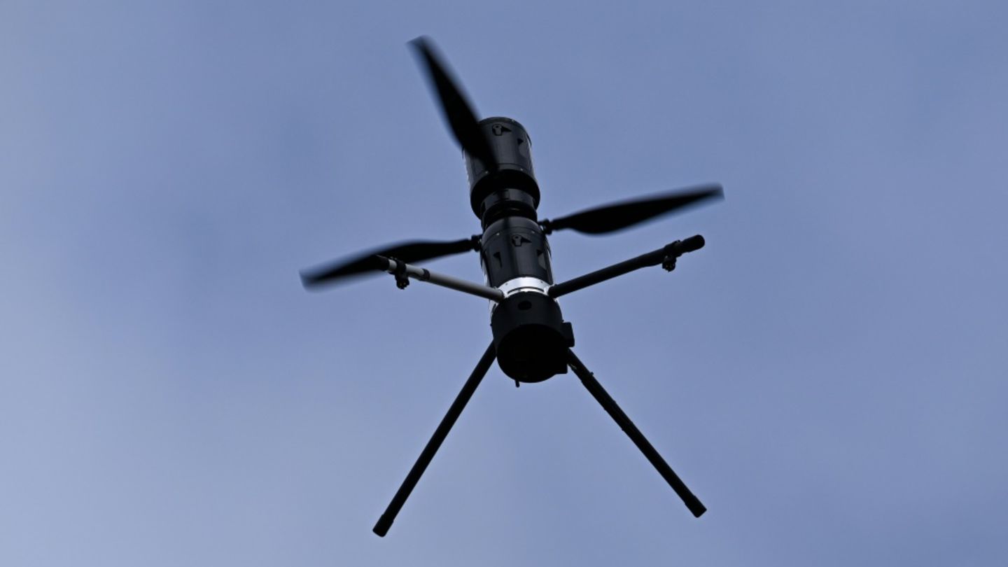 Fliegende Drohne