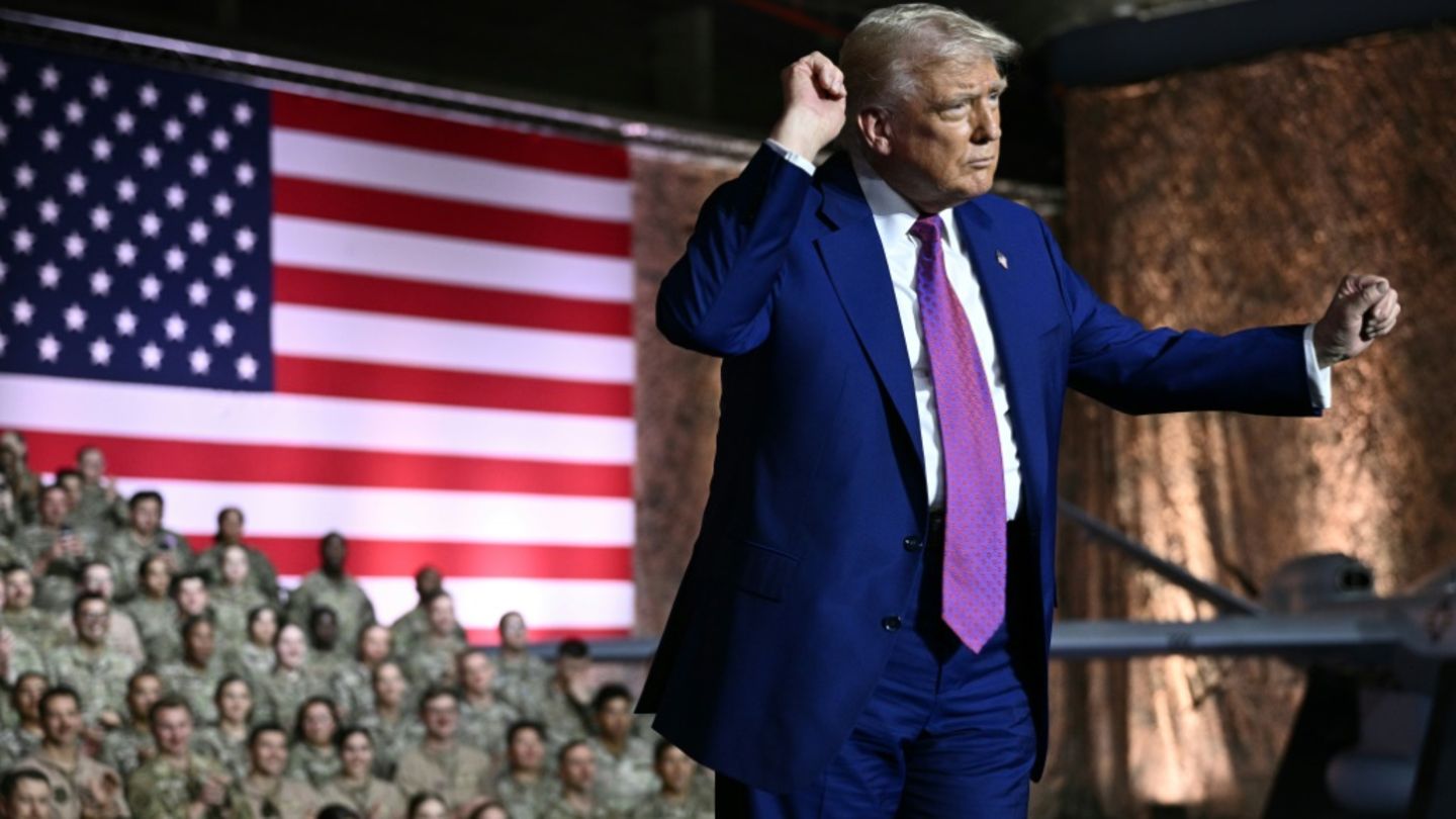 US-Präsident Trump auf dem Stützpunkt al-Udeid in Katar