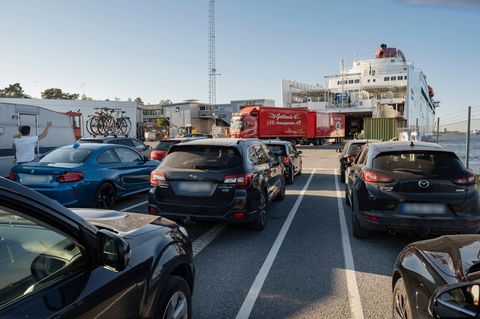 Schweden Gotland Autos