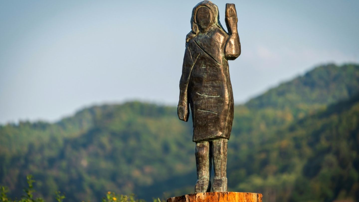 Statue von Melania Trump in Slowenien