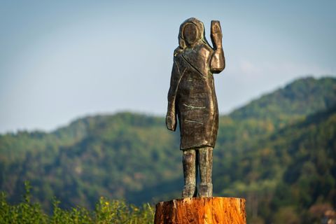 Statue von Melania Trump in Slowenien