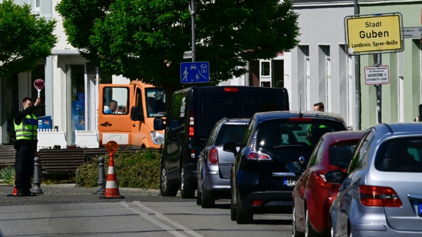 Grenzkontrollen in Guben