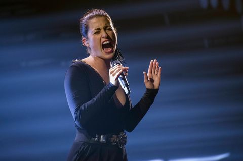 Ann Sophie bei einer Probe zum ESC-Finale 2015 in Wien