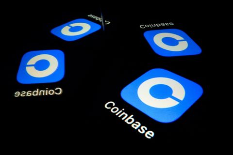 Logo von Coinbase