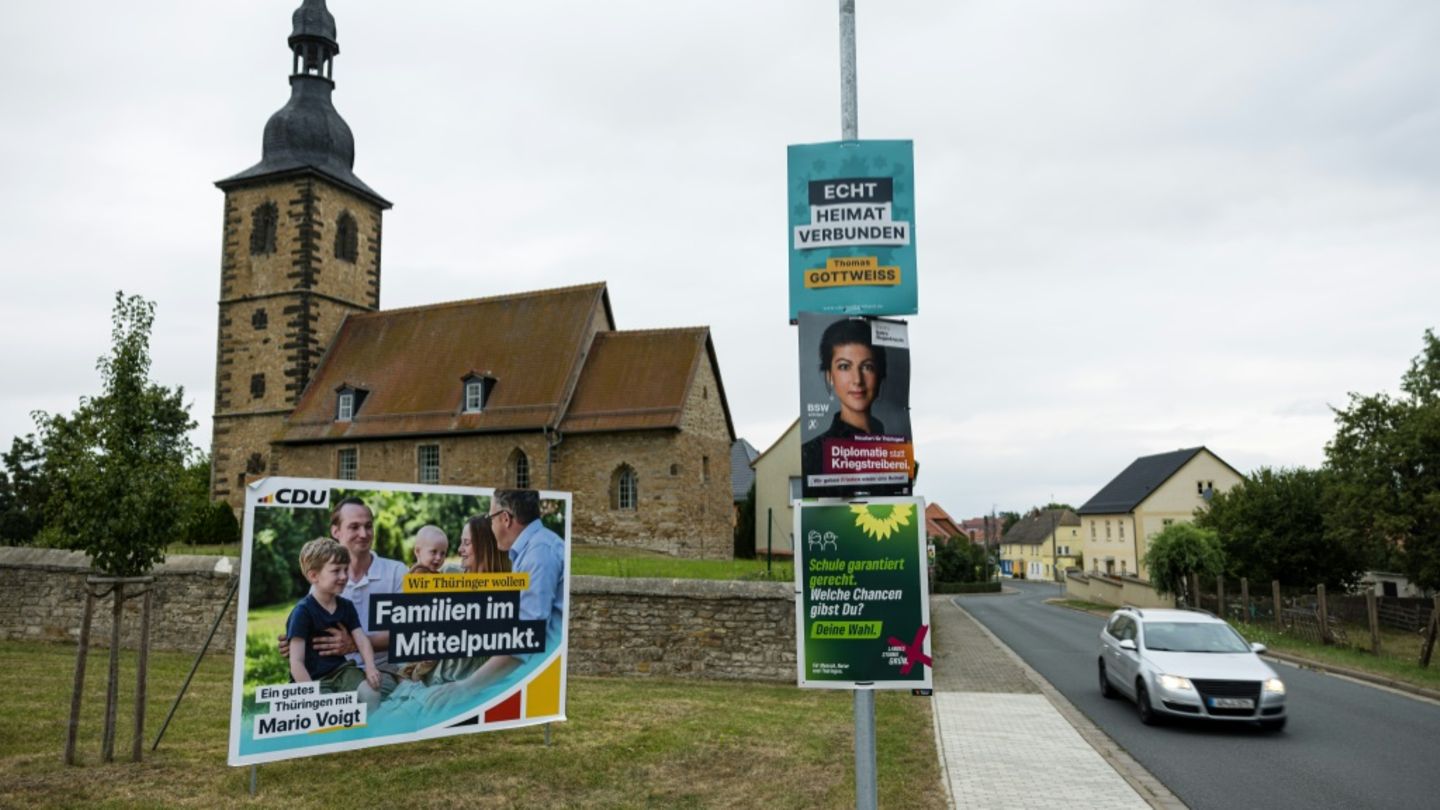 Wahlkampf in Thüringen vor der Landtagswahl 2024