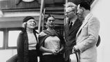 Leon Trotsky, seine Frau Natalia Sedova, Frida Kahlo und Max Shachtman