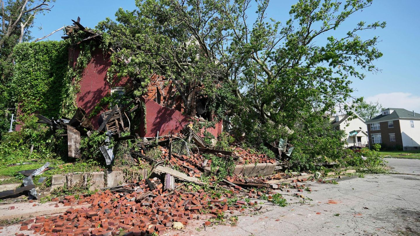 Erneut St. Louis: Ein Baum ist in ein Haus gekracht