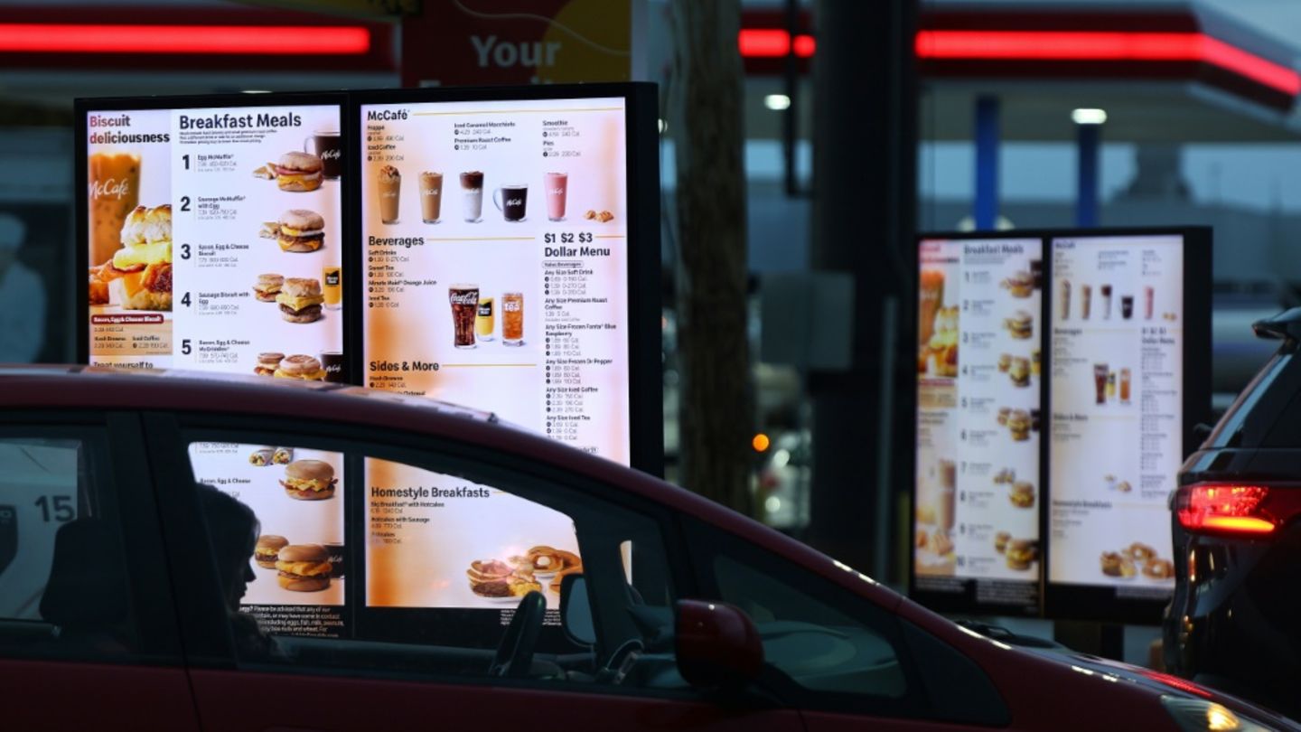 Drive-In-Bereich eines Schnellrestaurants