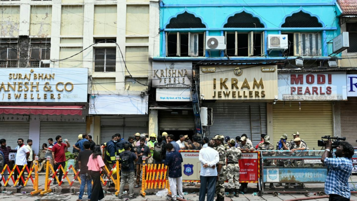 Haus in Hyderabad nach dem Brand