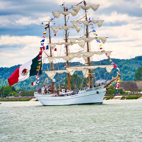 Die "Cuauhtémoc" in Rouen