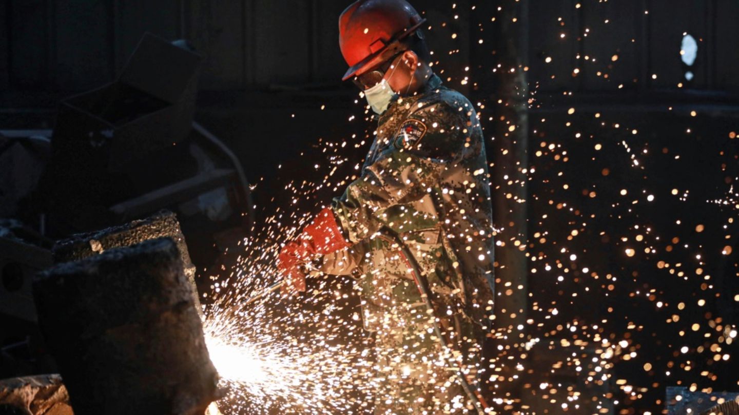 Industriearbeiter in China