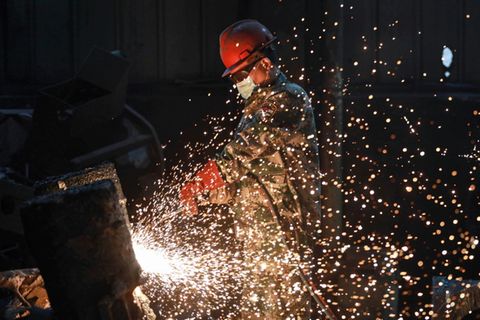 Industriearbeiter in China