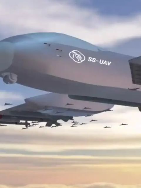 Rendering der Mutterschiffdrohne Jiu Tian 