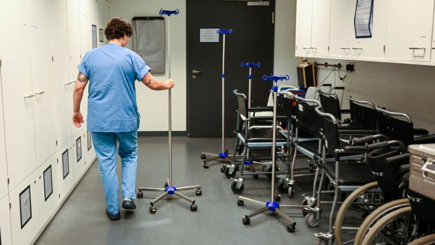 Arbeitskraft in einem Krankenhaus in Dortmund