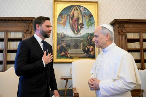 Vance (links), Papst Leo XIV.