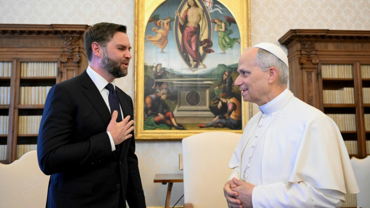 Vance (links), Papst Leo XIV.