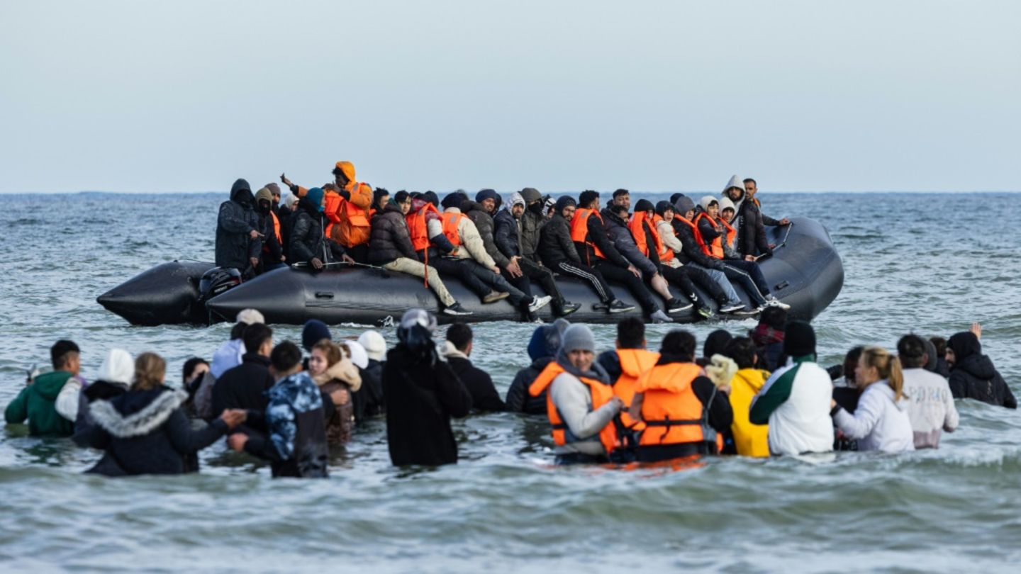 Boot mit Migranten