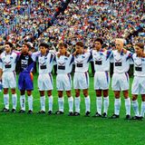 Als erster Verein aus der dritten Liga schaffte es Hertha BSC II um den späteren Nationalspieler Carsten Ramelow (5.v.r.) in der Saison 1992/93 ins Pokalfinale. Dort trafen die Berliner Amateure auf die Profis von Bayer Leverkusen. Das geht heute nicht mehr. Seit 2008 sind zweite Mannschaften aus dem Pokal ausgeschlossen