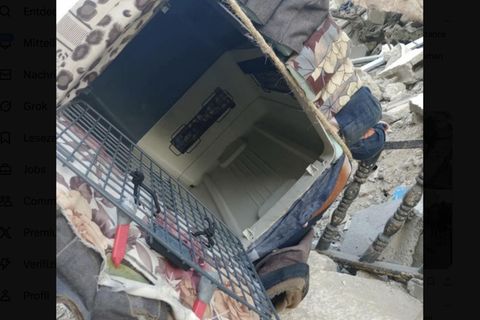 Gaza Das Foto soll eine Transportbox zeigen, mit der sich israelische Spezialkräfte unter anderen getarnt haben sollen