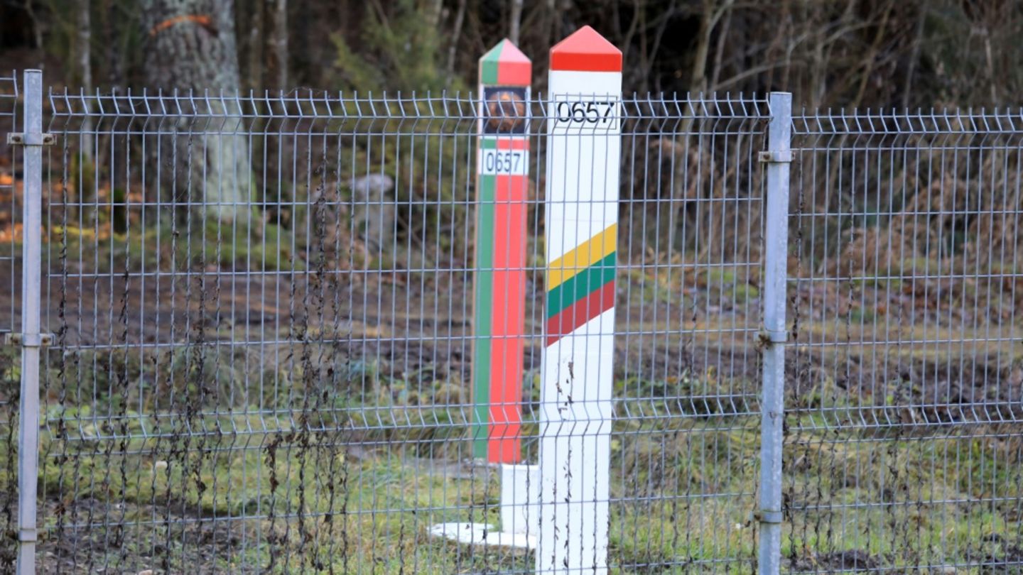 Grenzzaun zwischen Belarus und Litauen