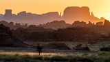 Ein Sonnenuntergang im Gebirge von Ennedi