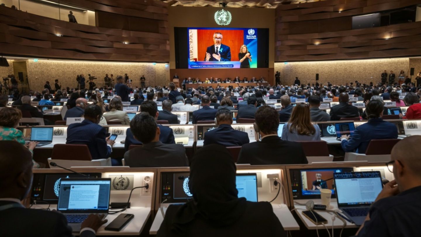Plenum der Weltgesundheitsversammlung in Genf