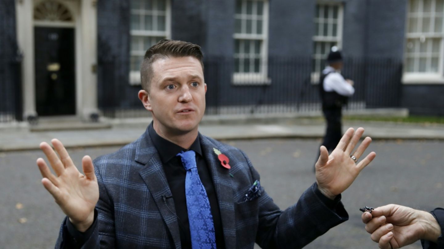 Der rechtsradikale britische Aktivist Tommy Robinson