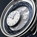 GMT-Worldtimer-Uhr in Blau von Hermès