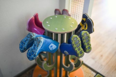Gummistiefel in Kindergarten