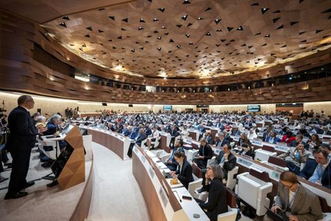 Plenum der Weltgesundheitsversammlung in Genf