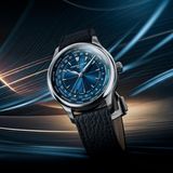 Worldtimer in Blau von Frederic Constant