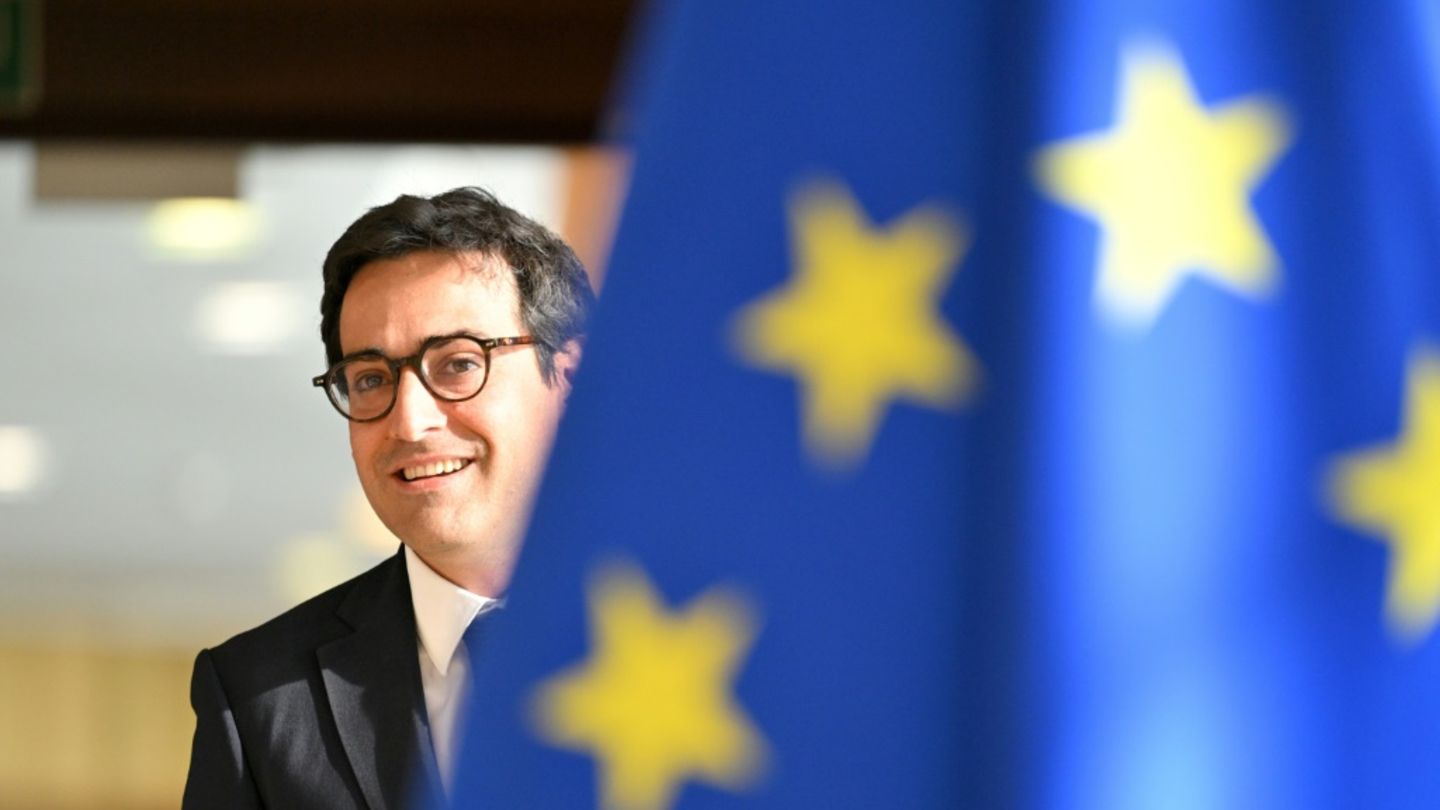 EU-Kommissar Stéphane Séjourné in Brüssel