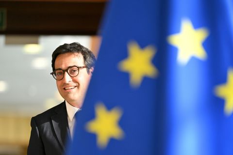 EU-Kommissar Stéphane Séjourné in Brüssel