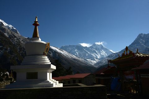 Der Mount Everest in Nepal