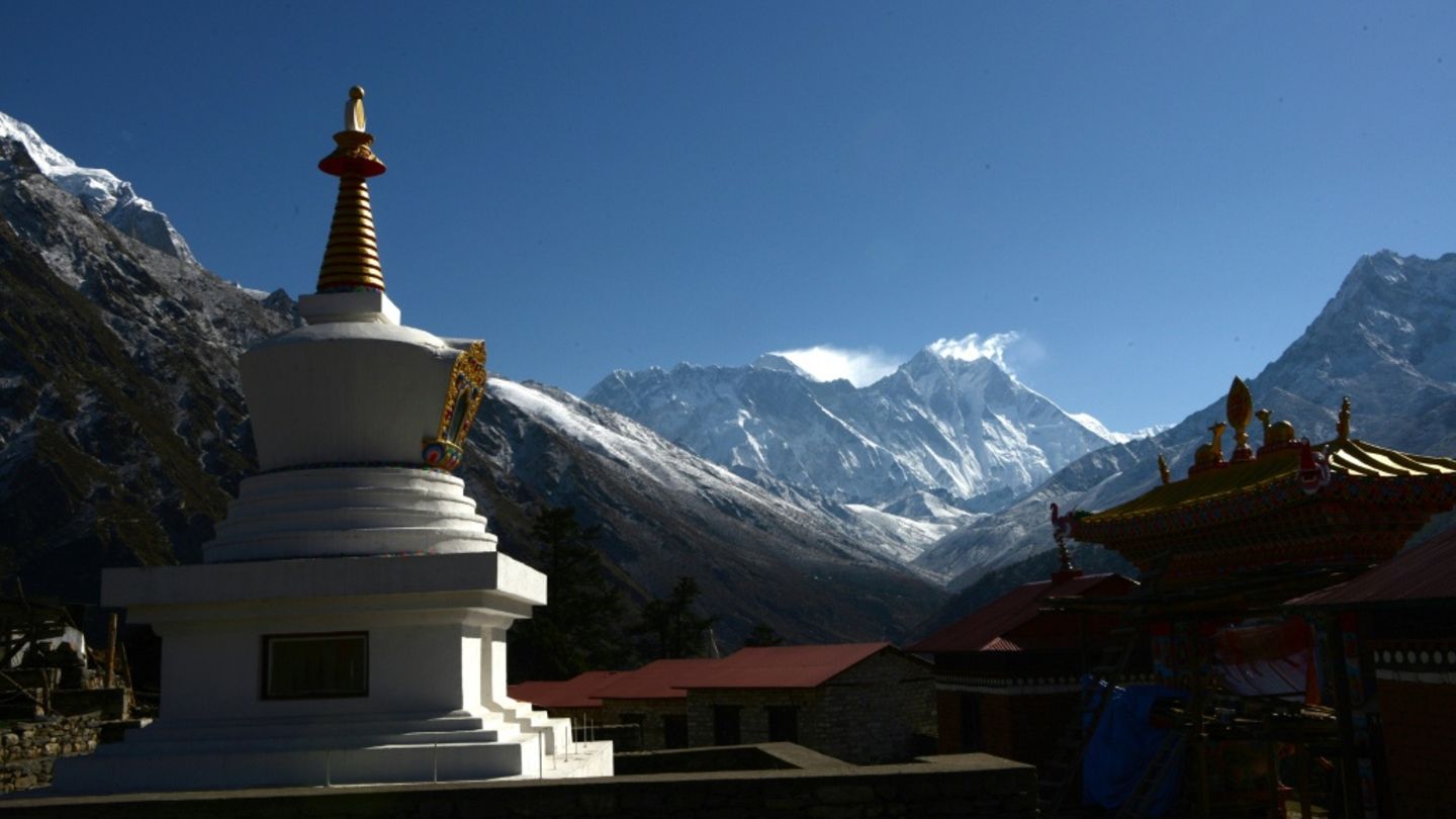 Der Mount Everest in Nepal