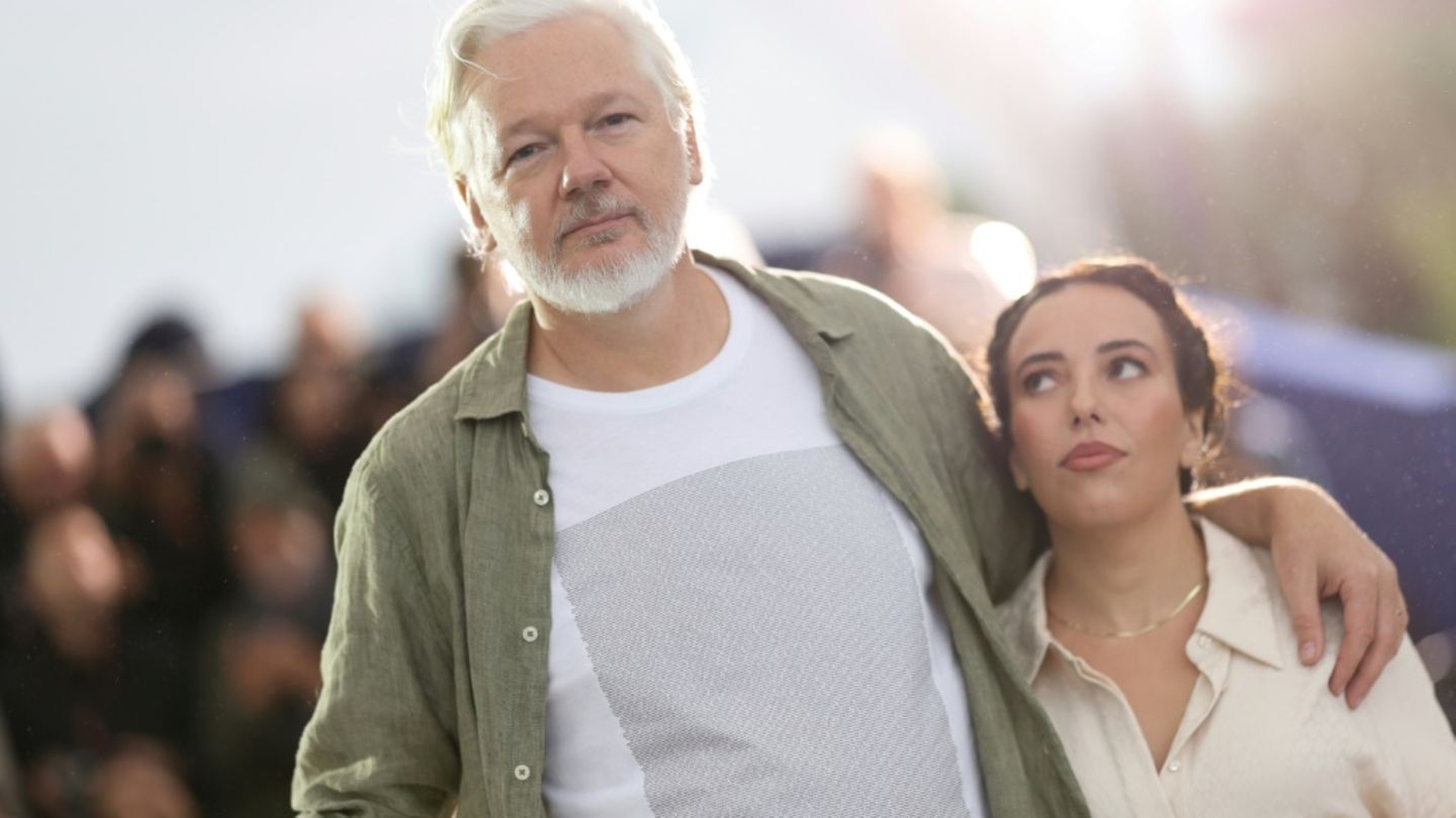 Julian und Stella Assange