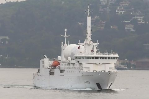 Aufklärungsschiff "Dupuy de Lome" in Ostsee gesichtet