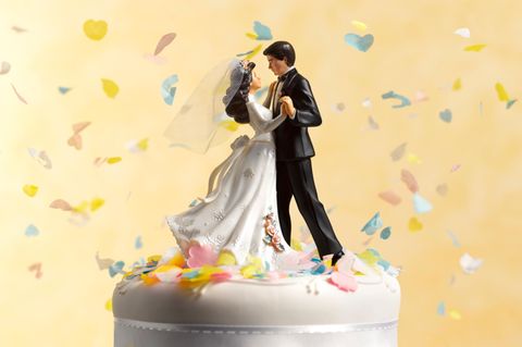 Hochzeitsppaar auf Torte