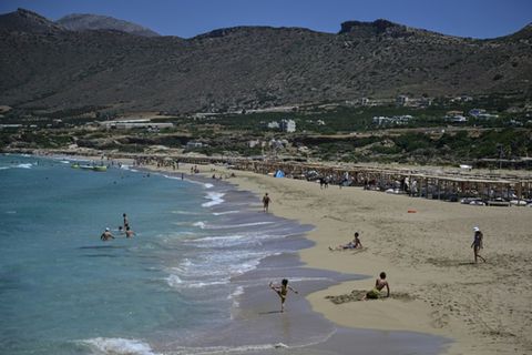 Strand im Nordwesten Kretas