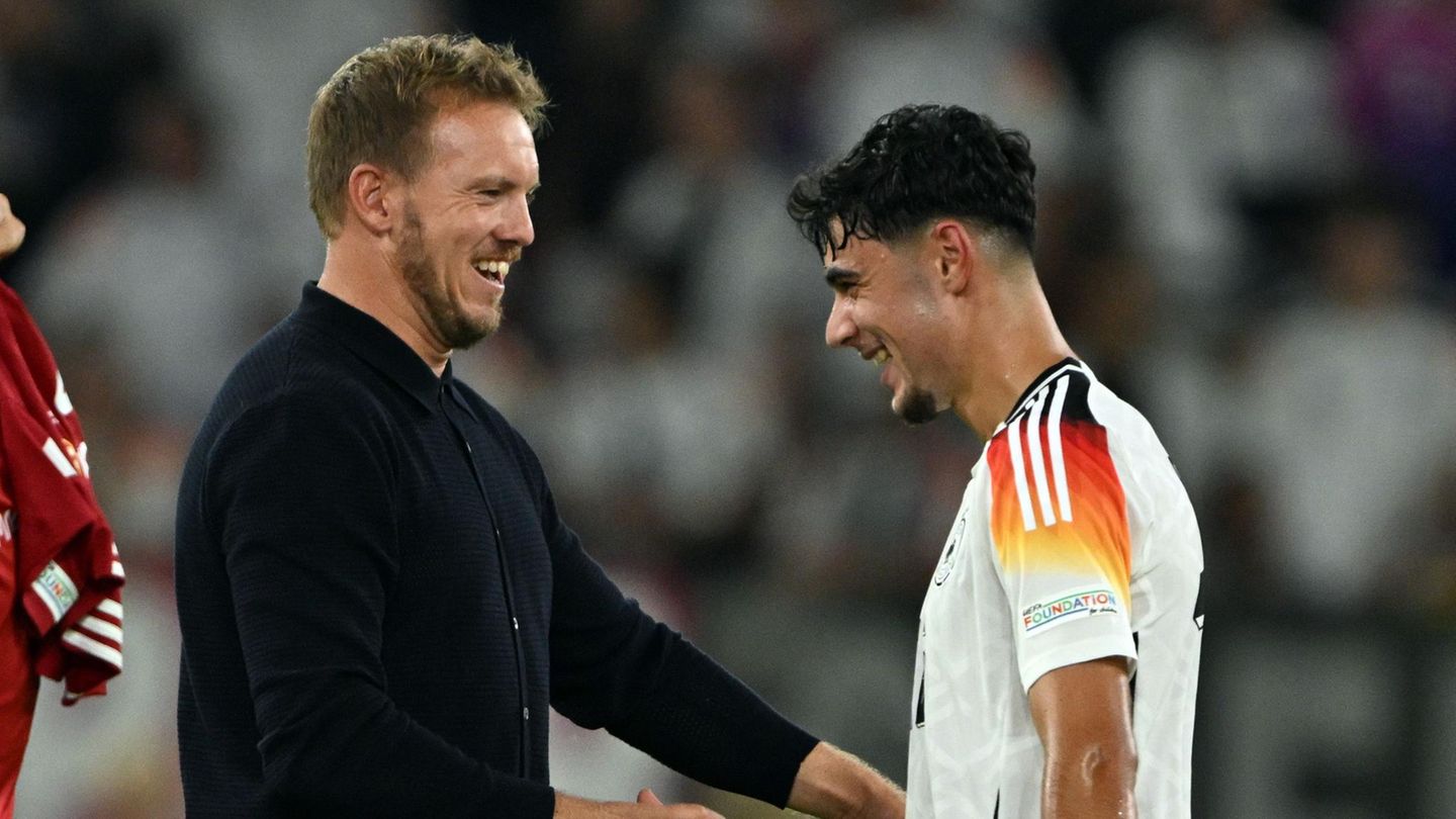 Julian Nagelsmann und Aleksandar Pavlović