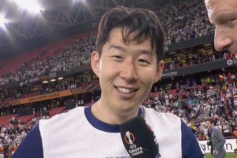 Heung-min Son im Interview nach EL-Sieg