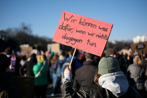 Demonstration gegen Rechtsextremismus