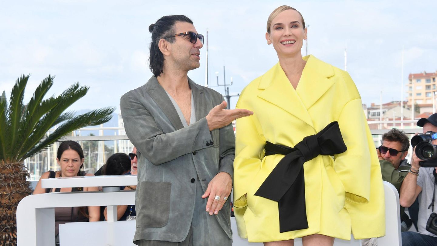 Fatih Akin und sein Star Diane Kruger Fatih Akin und Diane Kruger in Cannes