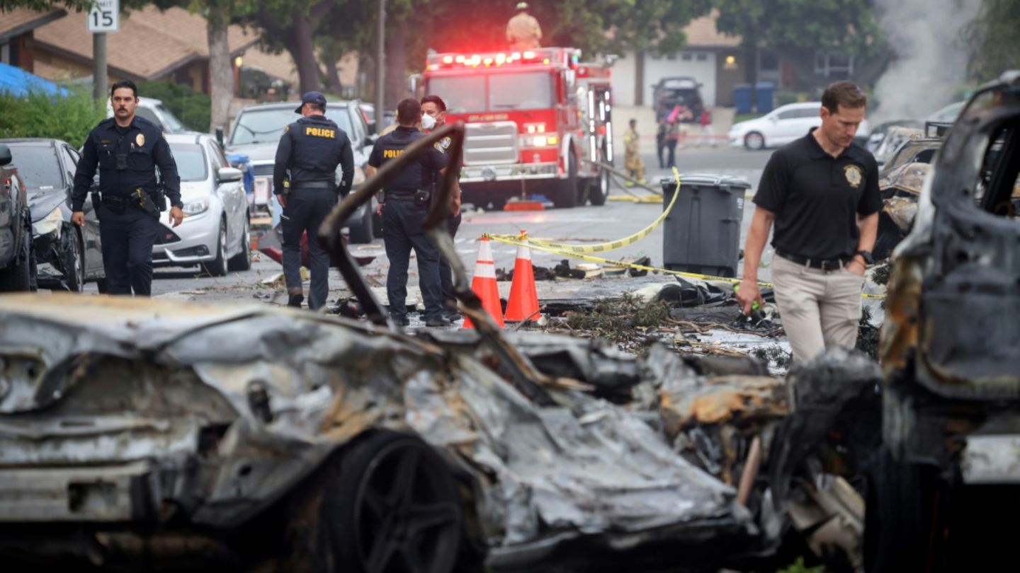 Die Absturzstelle in San Diego