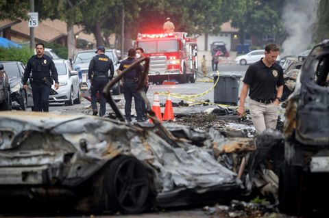 Die Absturzstelle in San Diego