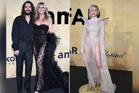 Tom Kaulitz und Heidi Klum kamen ebenso zur amfAR-Gala wie Paris Jackson (re.).